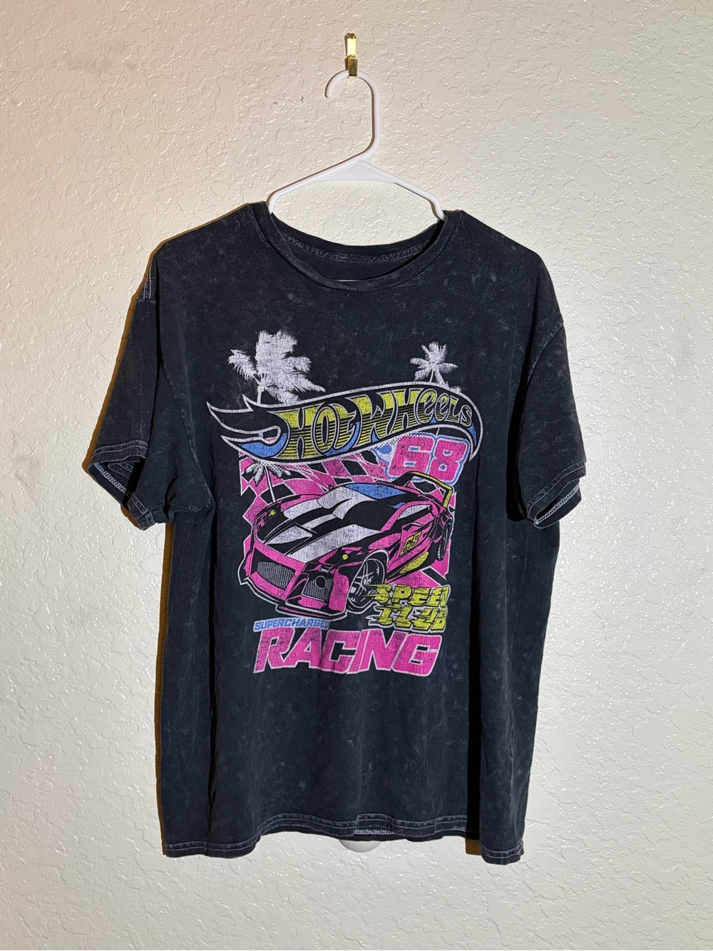 Hot Wheels Black Graphic Racing Tee - Women's Short Sleeve